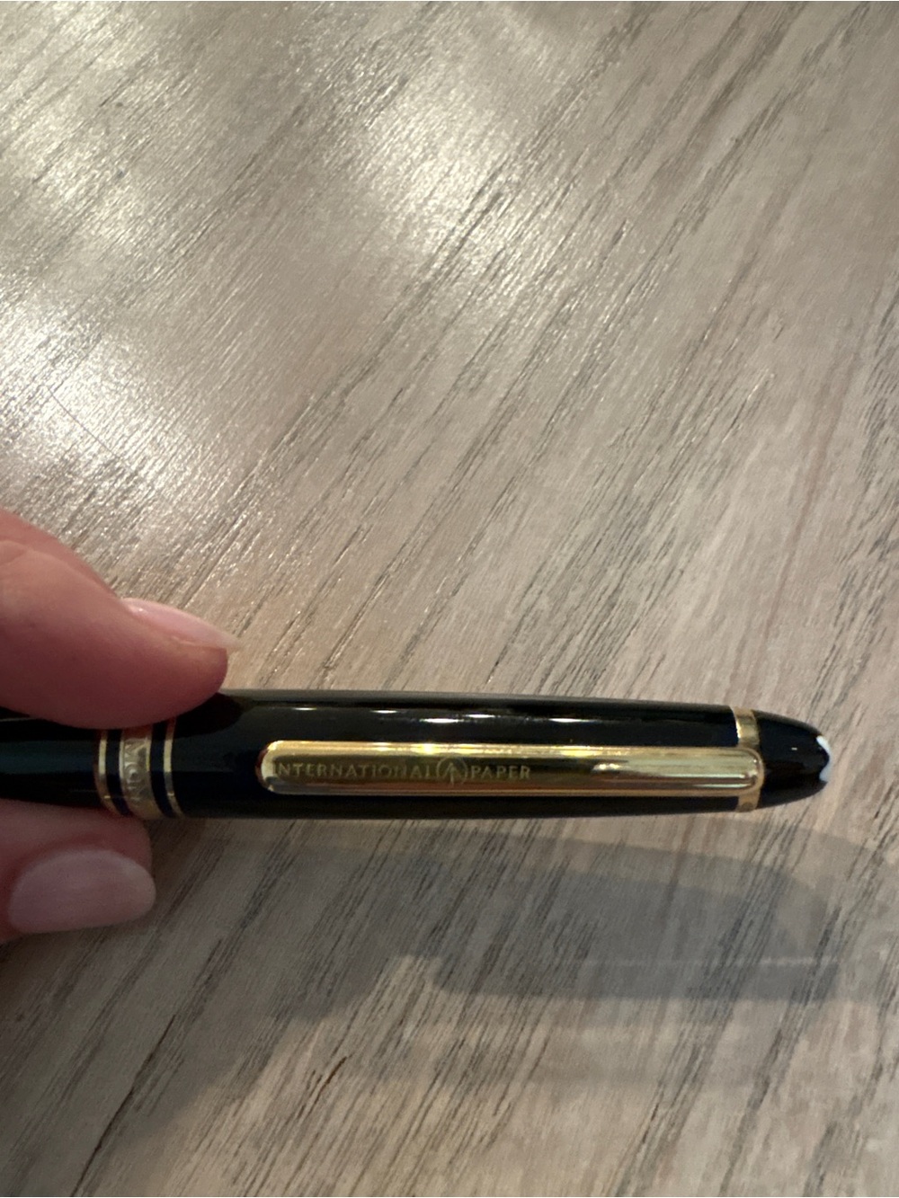 Mont Blanc Black and Gold Ballpoint Pen in Presentation Case - Picture 3 of 6